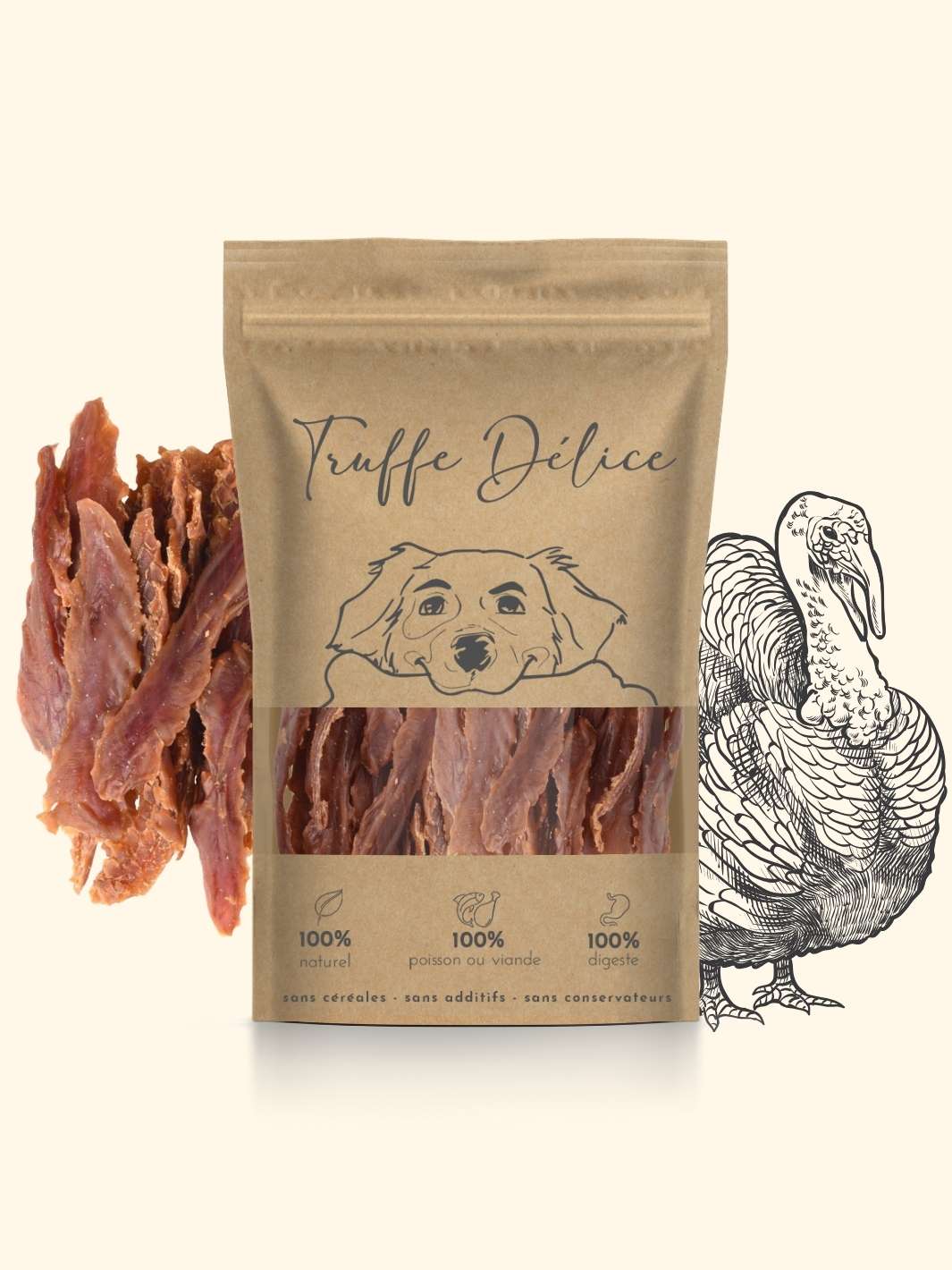 Truffe Délice - Wholesale Pet Treats - Dog - Turkey fillets0