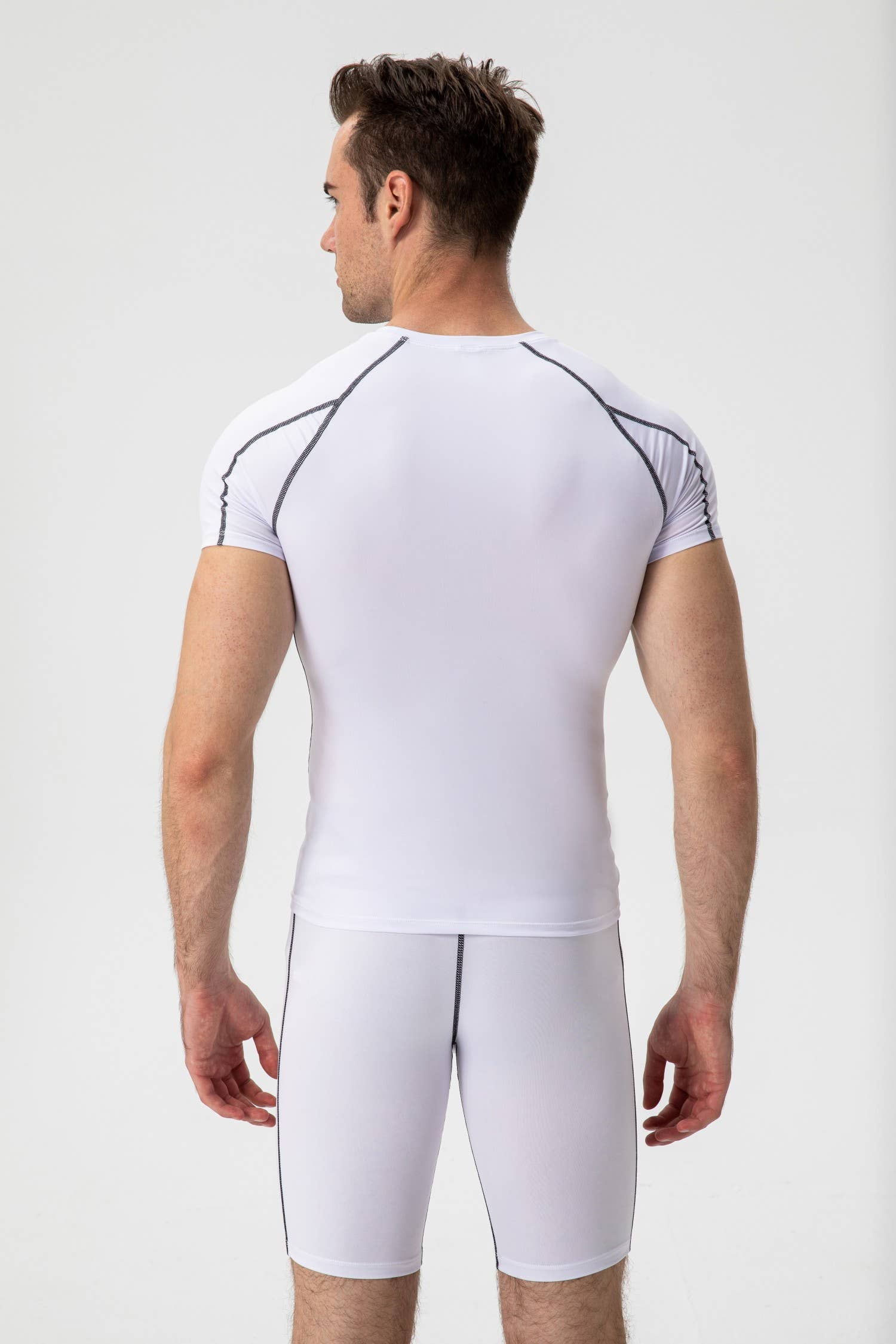 Active by Anna-Kaci - Wholesale Athletic Top - Men's - Men's Compression Short Sleeve Athletic T-Shirt13