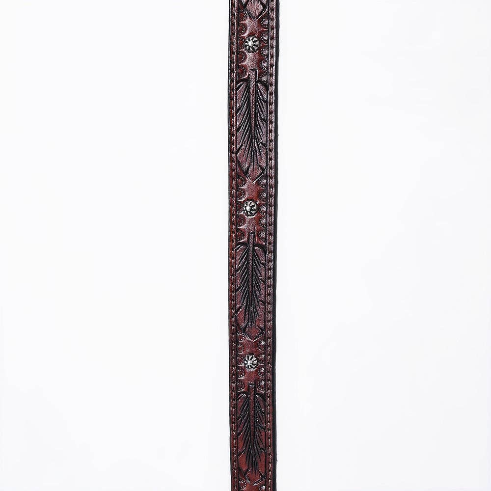 LS Western - Wholesale Belt - Unisex - ADHTBR109 Hand tooled Genuine American Leather Hatband Unisex3