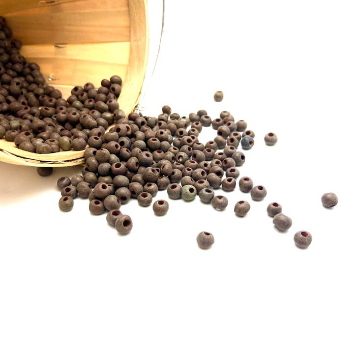 Bulk Beads - Brown Pebbles for wholesale by Haiti Fair Trade- Papillon Marketplace