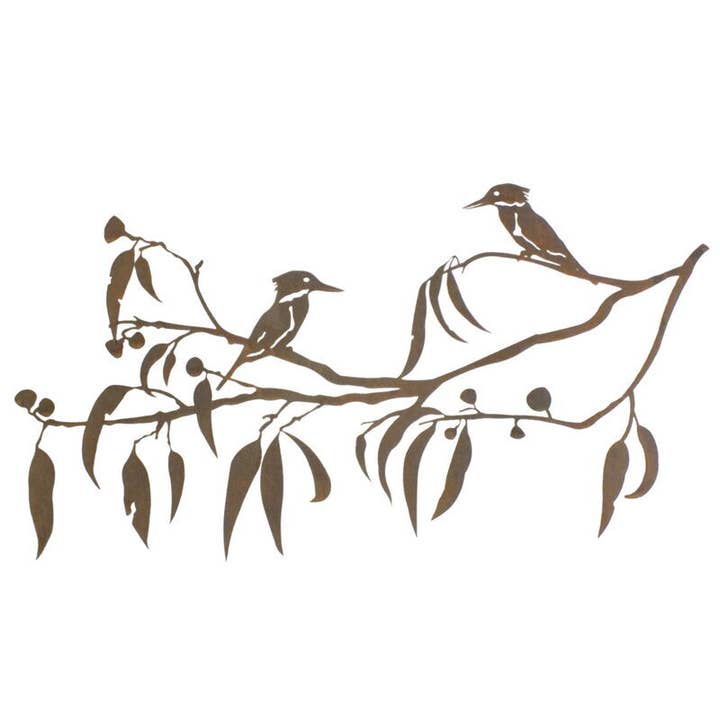 Décoration murale Martins-pêcheurs sur une branche de gomme pour la vente par Overwrought
