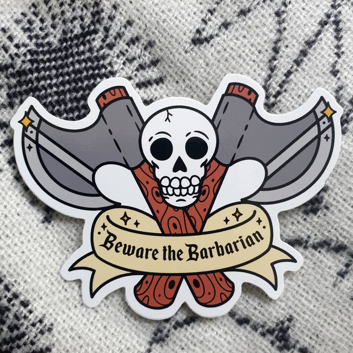 Barbaren-Aufkleber! für den Großhandel von Mythical Studios