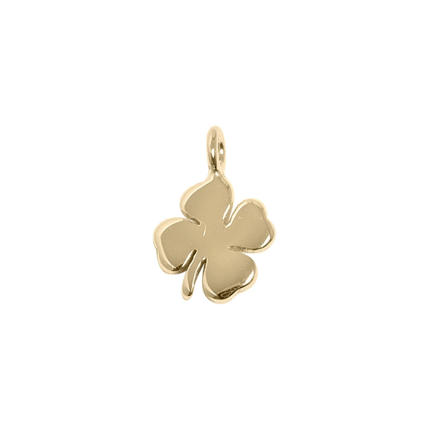 WJW - Wholesale Individual Charm/Pendant - 925 Sterling Silver Four Leaf Clover Charm for Permanent Jew1