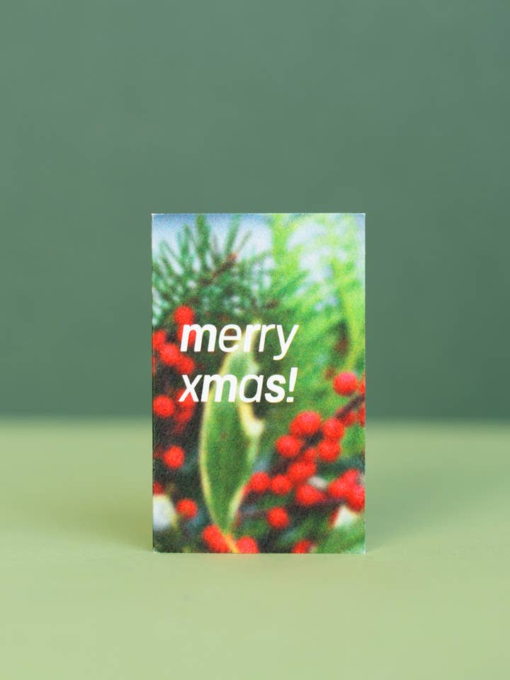 Blur Mini Card : Holiday : Merry Xmas! for wholesale by Plant Shop