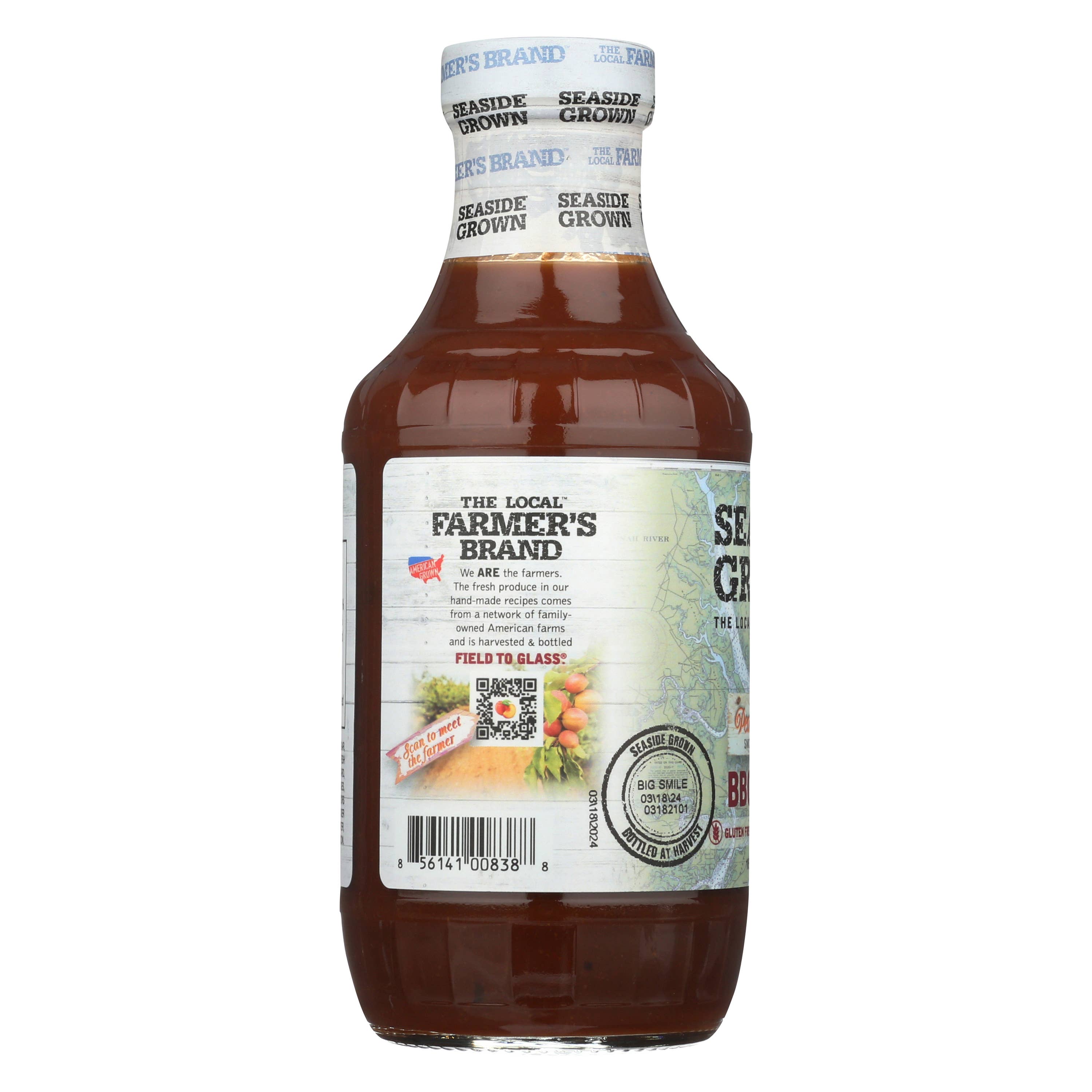 Seaside Grown - Vente Sauces barbecue - Sauce barbecue à la pêche, au bourbon et au bacon1