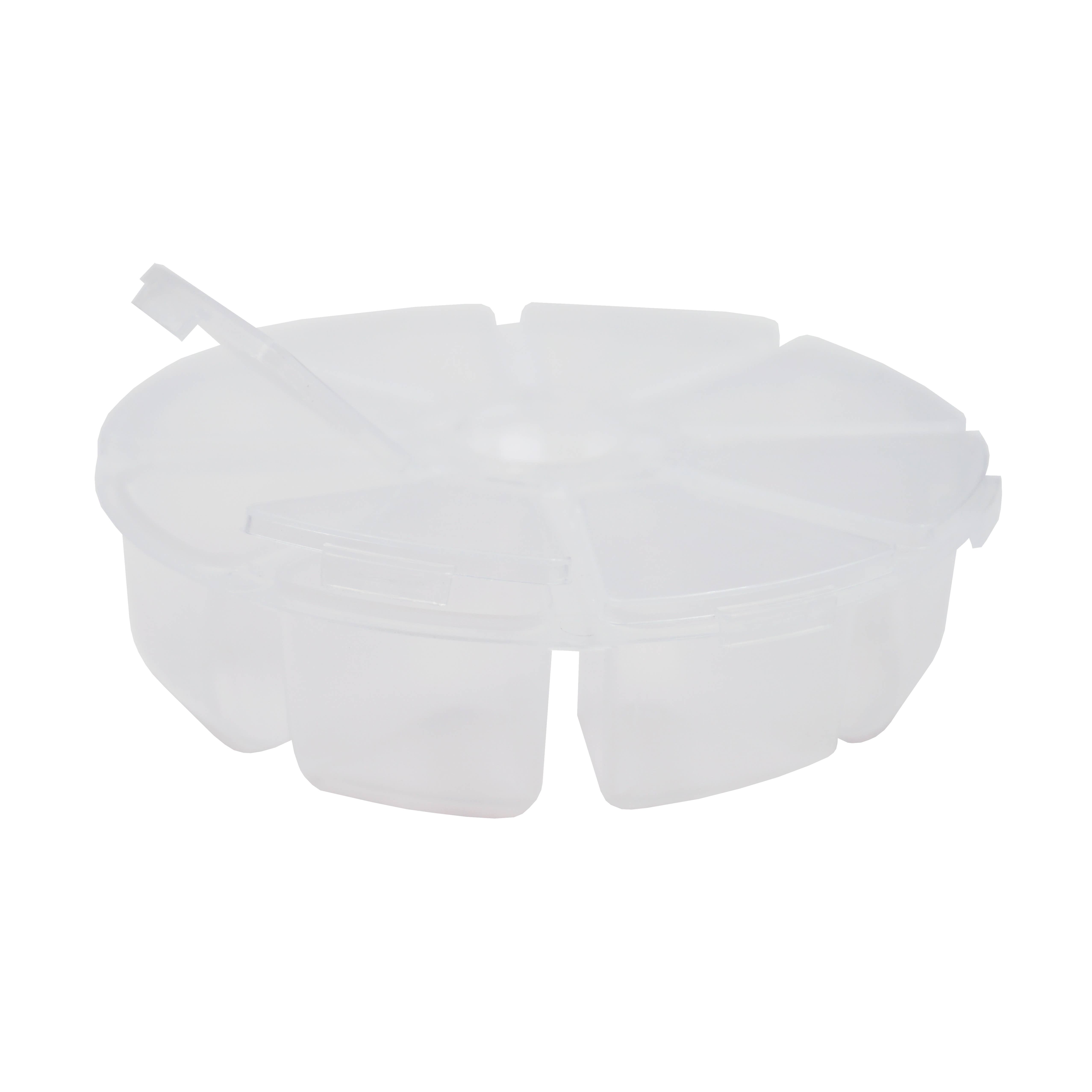 Angels Craft - Venta al por mayor Material para manualidades - Caja organizadora de plástico redonda, 1 unidad3