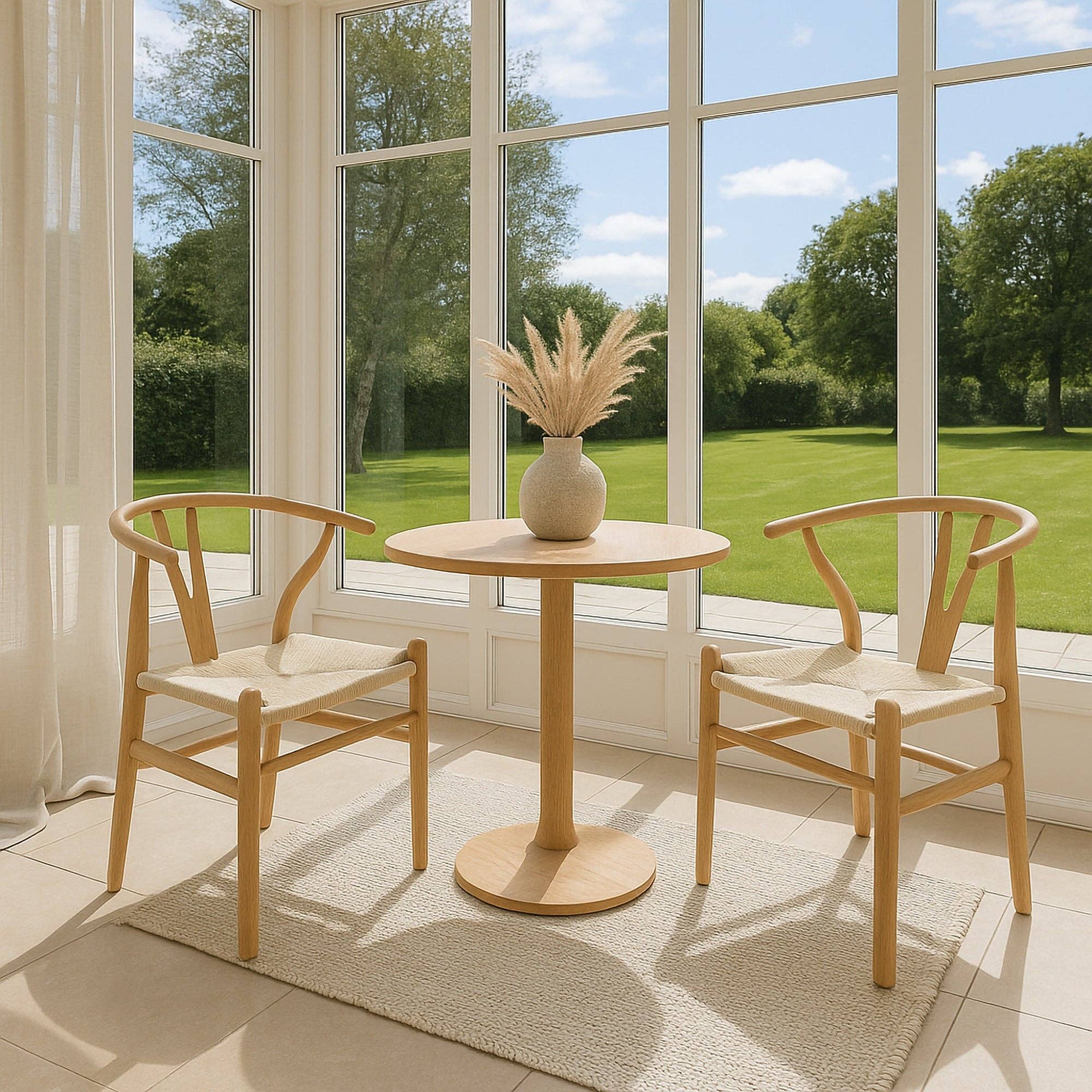 Rinkit Ltd - Wholesale Chair - Beech Wooden Wishbone Dining Chair2