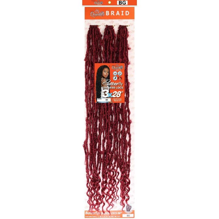 Reine de Beauté Urbaine B Tresse Synthétique Locs Déesse Papillon 3X Pack Valeur 28 Pouces Couleur Bg pour la vente par Cobeauty Supply