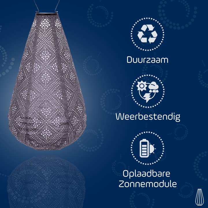 Lumiz - Wholesale Outdoor/Lawn Light - Lumiz - Topaze Drop - 28cm - Lichtpaars2