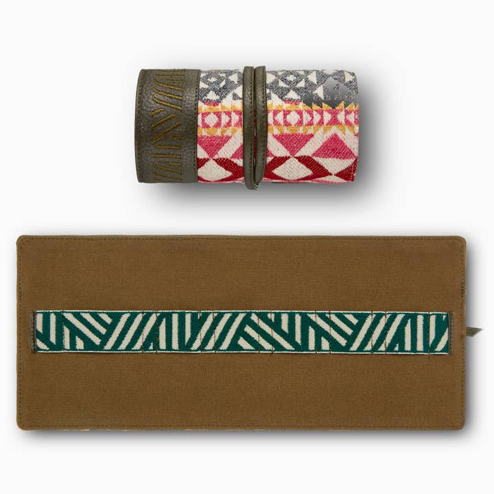 Gaucho Aztec TechRoll, Moss Grøn (Grå/Rød/Gul) for engroshandel hos Mantidy