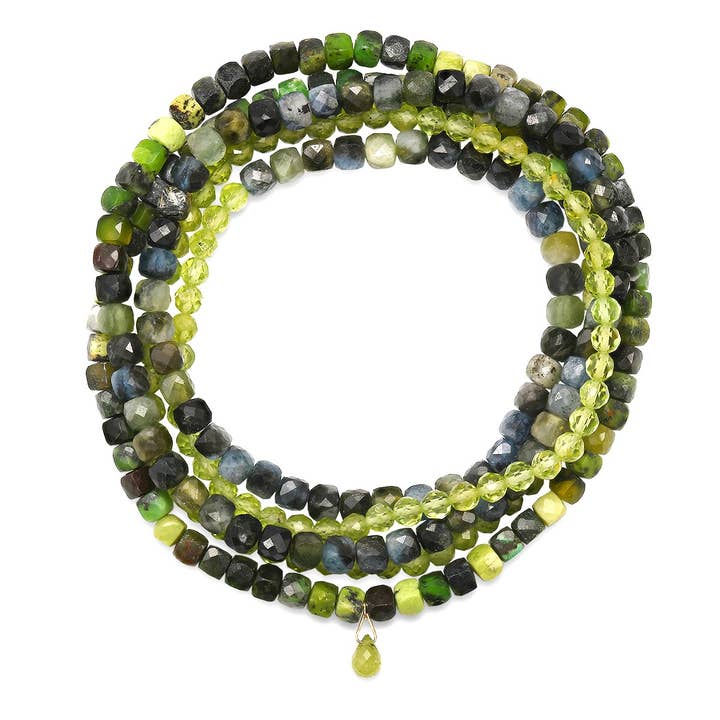 Camouflage Peridot Wrap Bracelet for wholesale by Soul Journey Jewelry