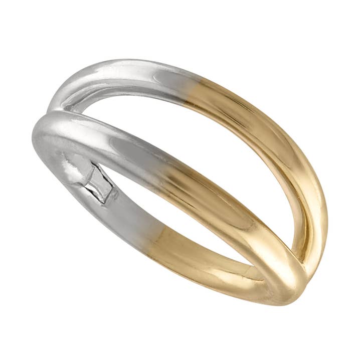 14kt Massives Gold Zweifarbiger Septumring Daith Piercing für den Großhandel von Zahav Jewelry