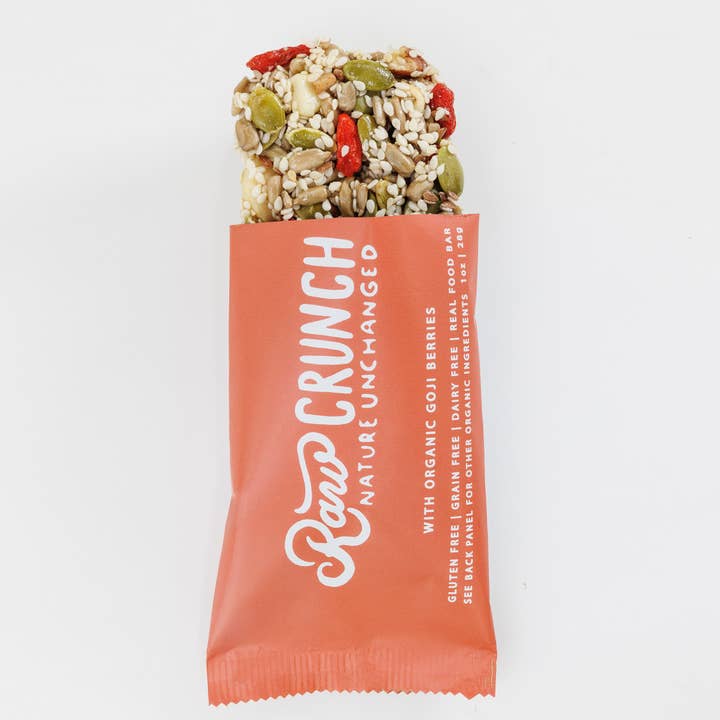 Raw Crunch® - Wholesale Snack Bar - Raw Crunch® - Organic Goji Berry - 12 bars