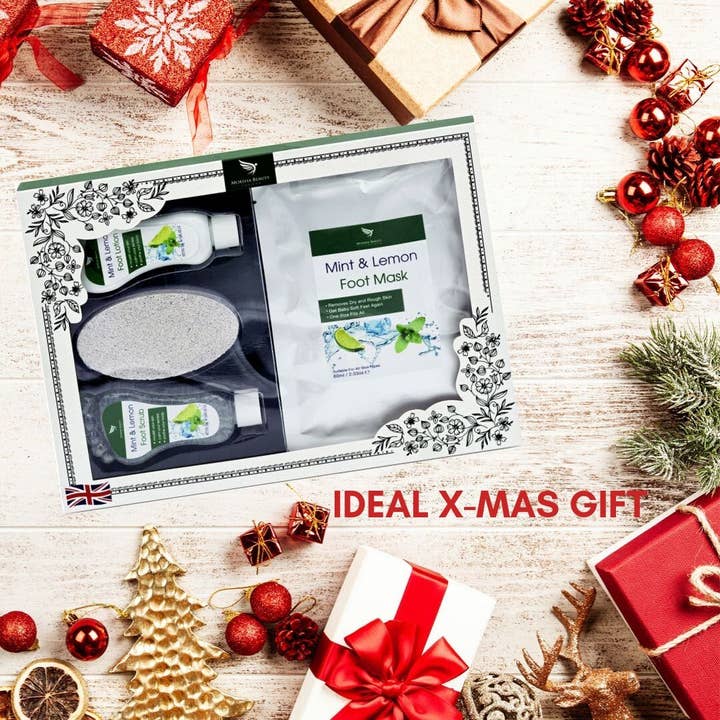Moksha Beauty - Wholesale Bath & Body Set - Foot Spa Gift Set Mint & Lemon, Foot Care Pedicure Gift Set5