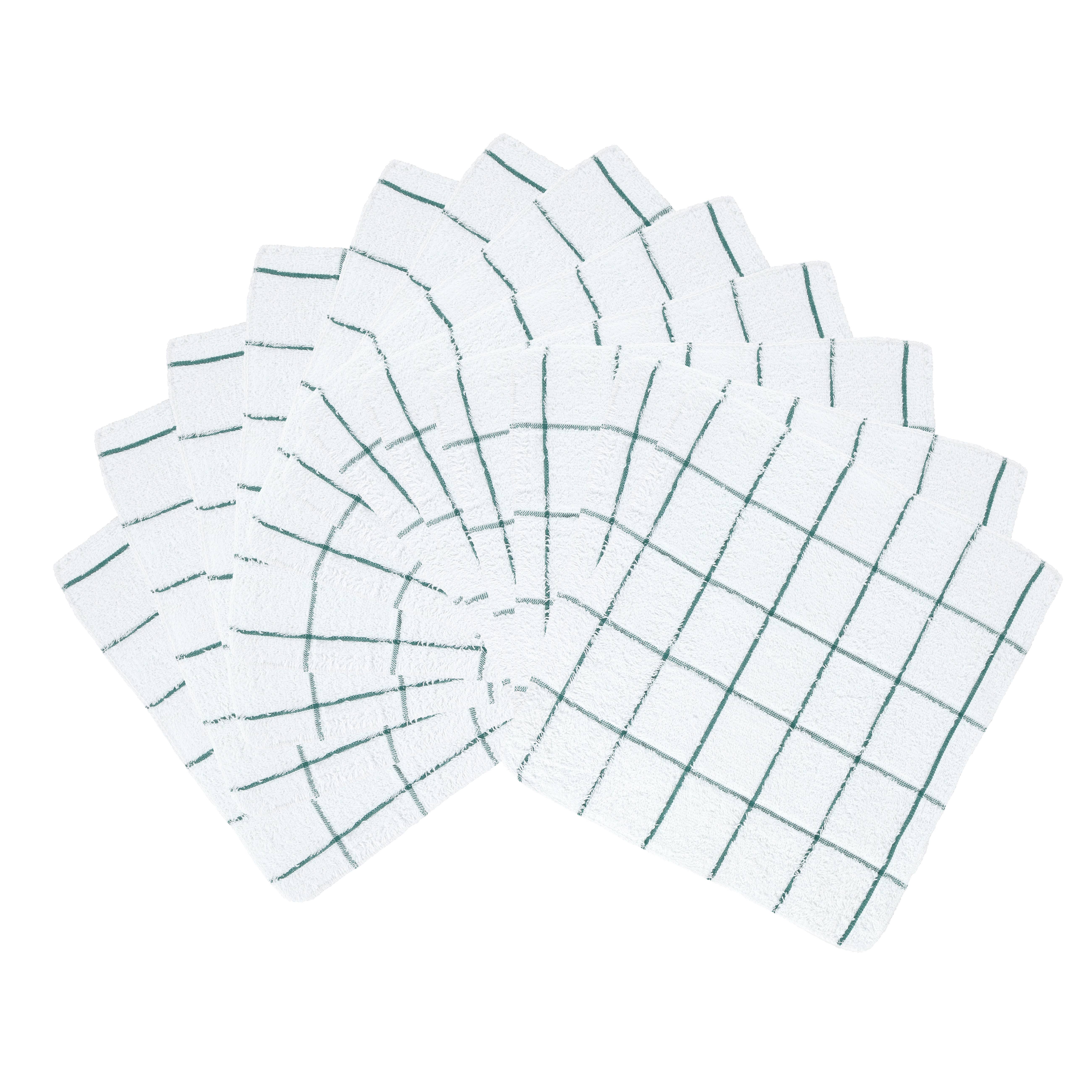 Arkwright Home - Wholesale Dishcloth - Cooks Kitchen Dishcloths (12 Pack), Cotton 12x12 Striped2