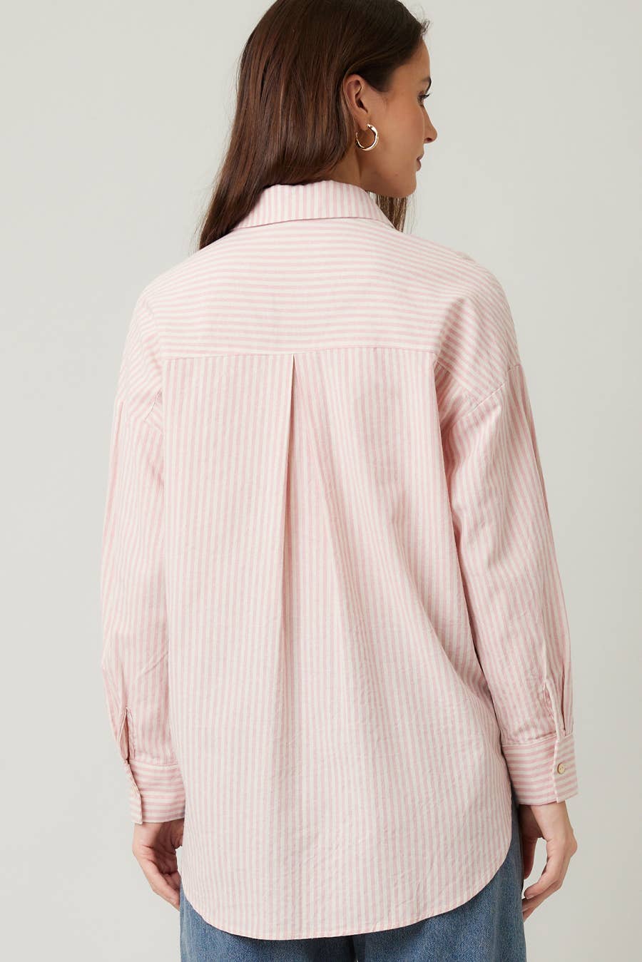 ILLA ILLA - Wholesale Button Down Shirt - Women's - Striped Cotton Shirt Top30