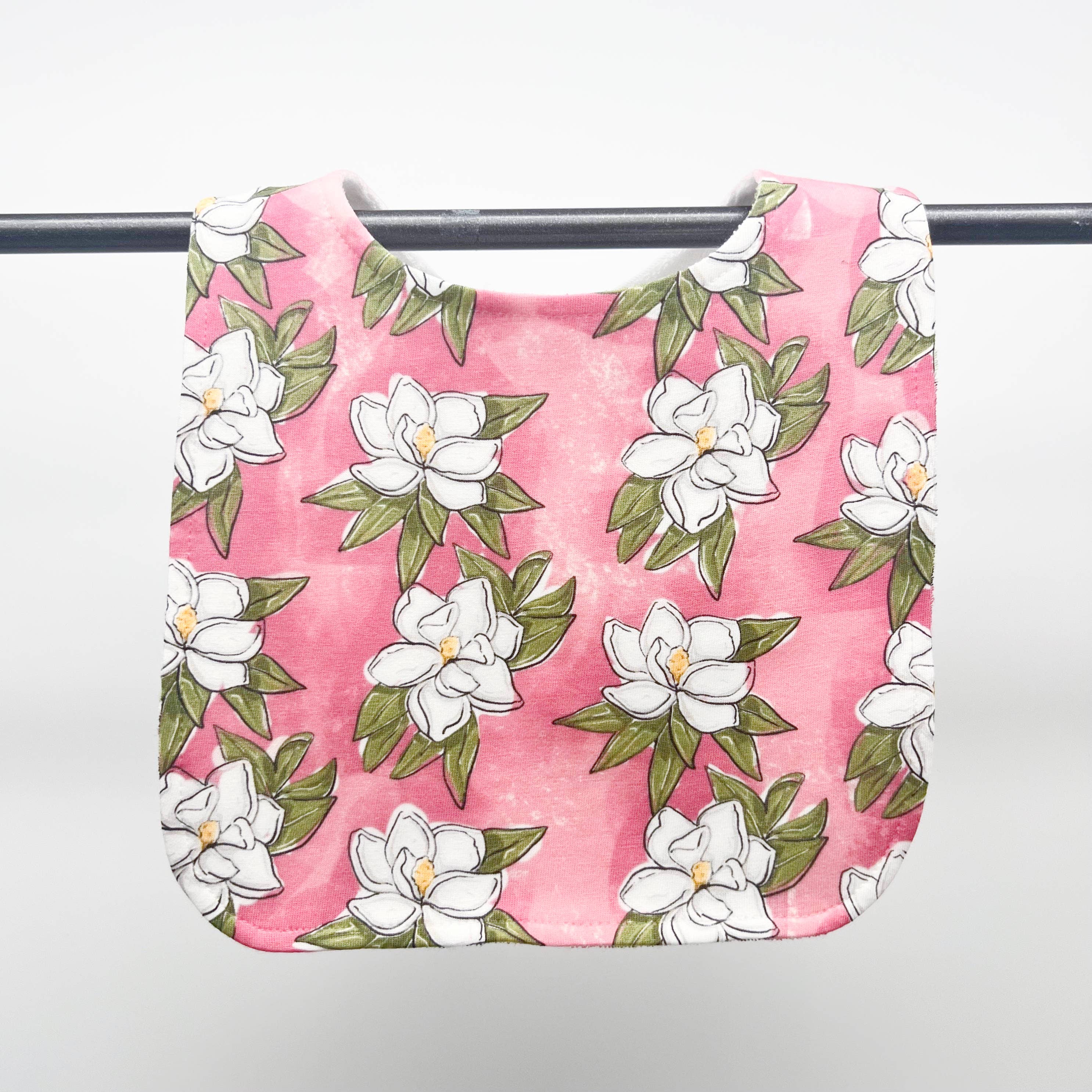 Home Malone - Wholesale Bib - Baby - Magnolia Baby Bib - Pink Floral Girl Arrival Birthday Gift1