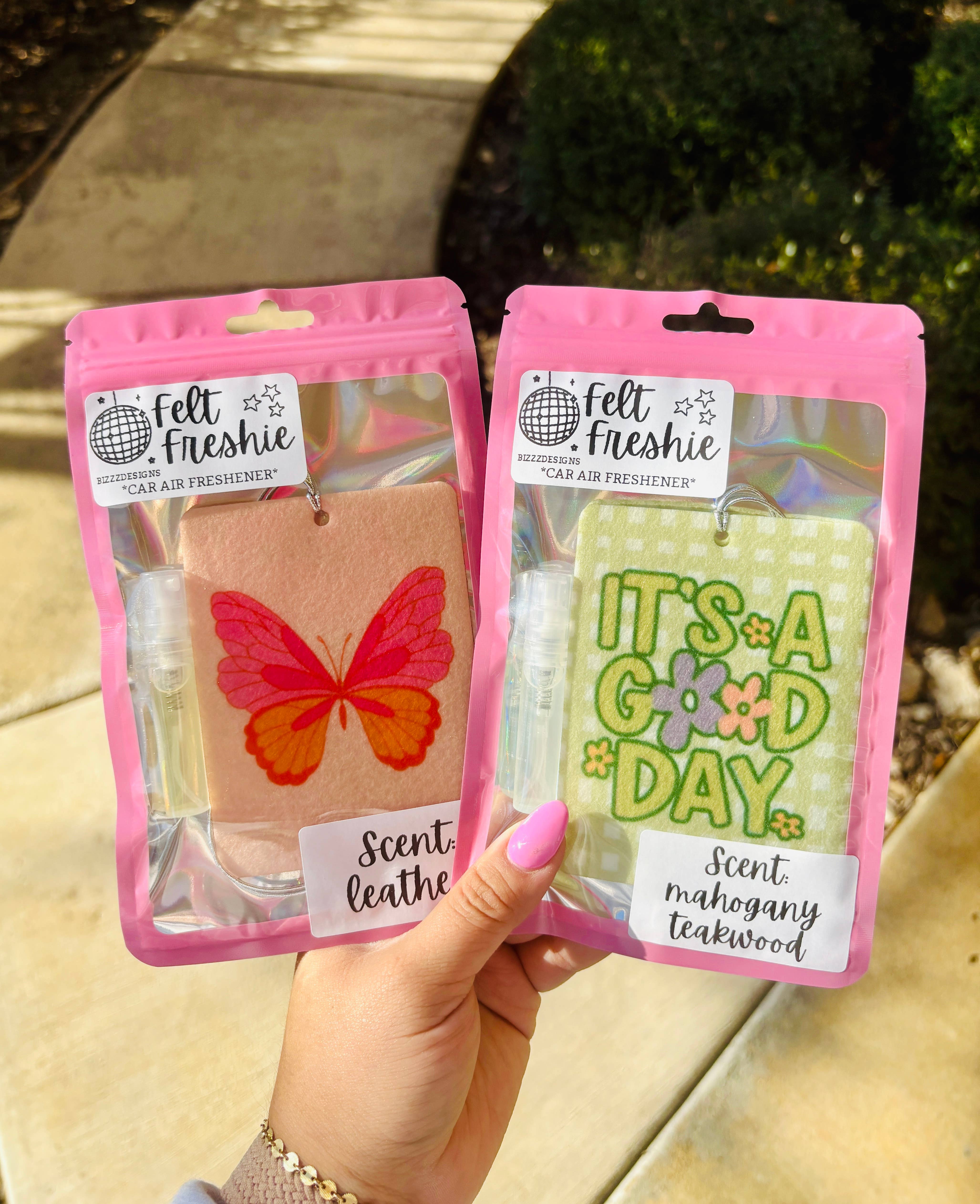 Bizzz Designs - Wholesale Car Freshener - Women's - Pink Bow Coquette Themed Felt Freshies (10-Pack) – Luxe Car1