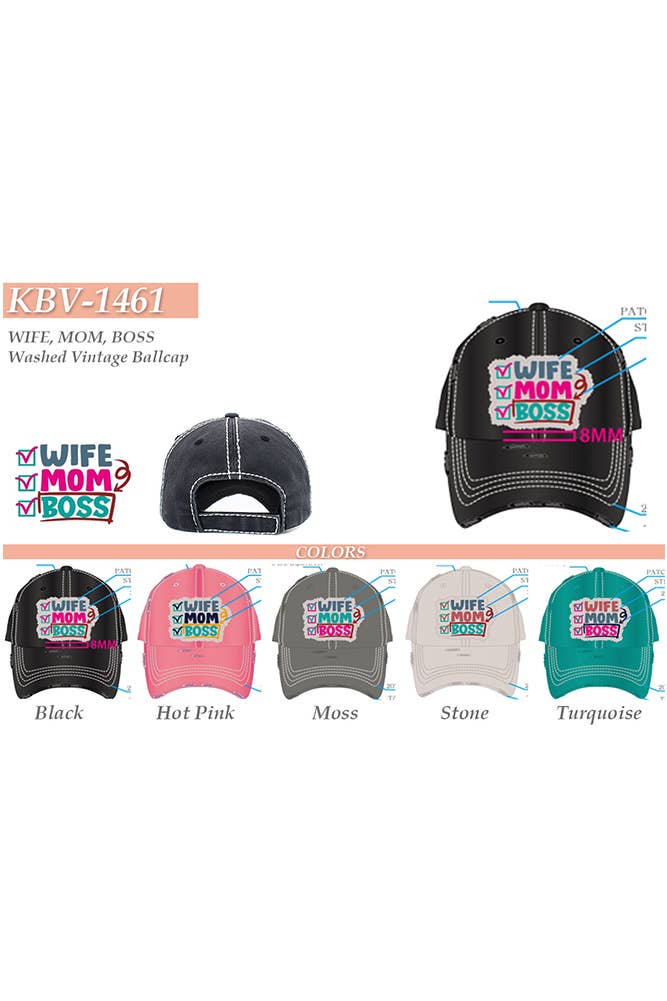 Hana – Engroshandel Baseballkasket - Dame – KONE MOR BOSS vasket vintage baseballkasket6