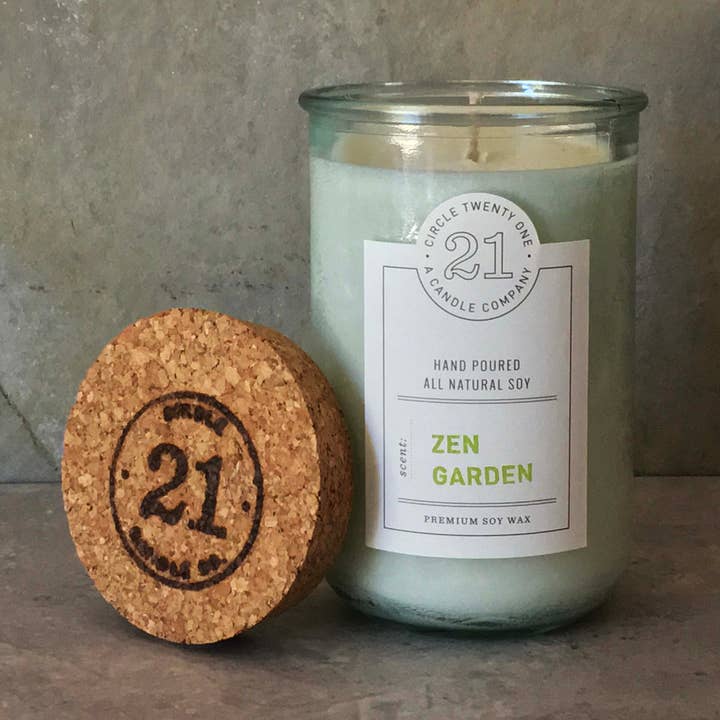 Bougie au soja Zen Garden pour la vente par Circle 21 Candles