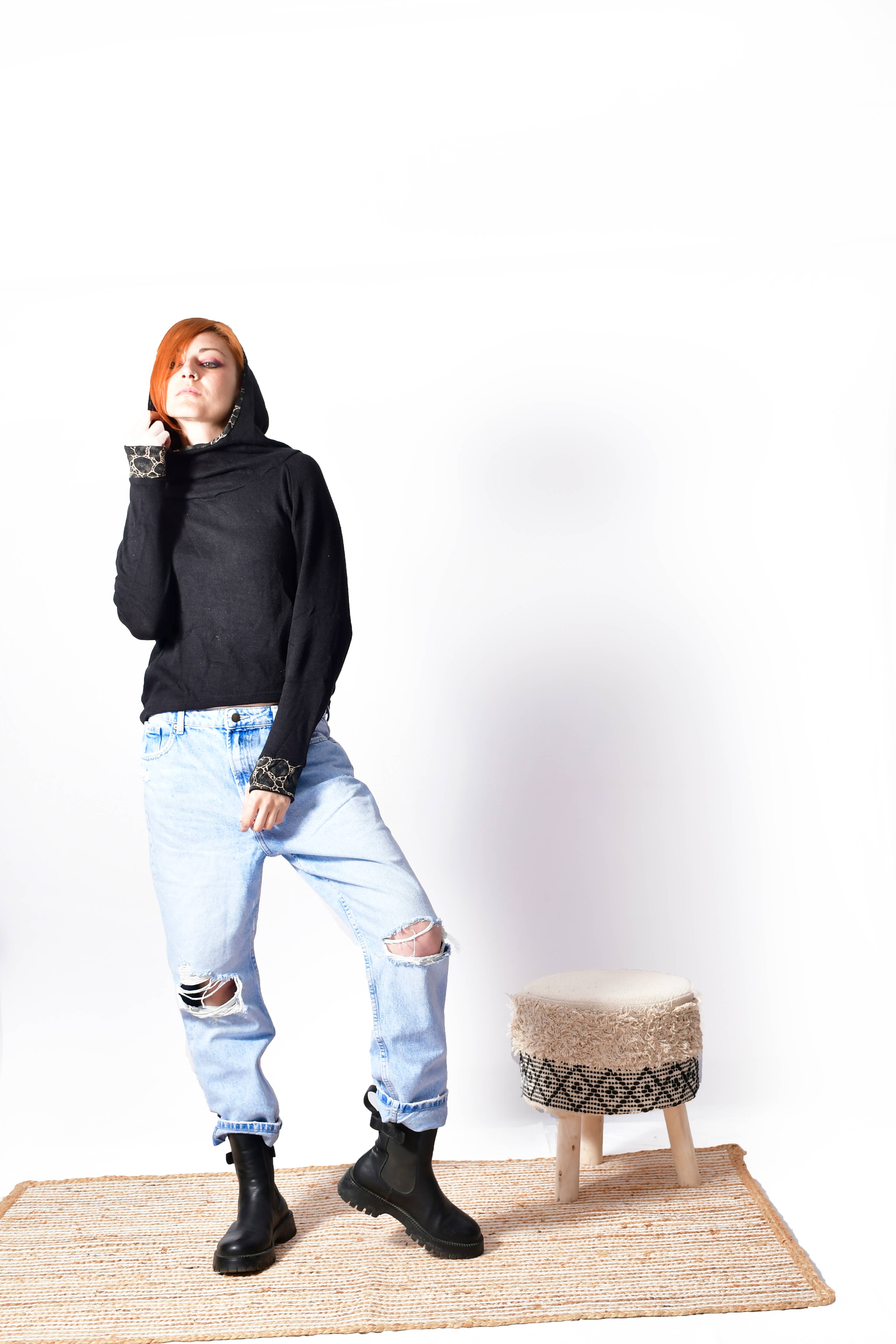 Humanity Centred Designs - Vente Sweat-shirt – femme - Sweatshirt d'hiver doux en tricot SoftKnit Cozy _J 166