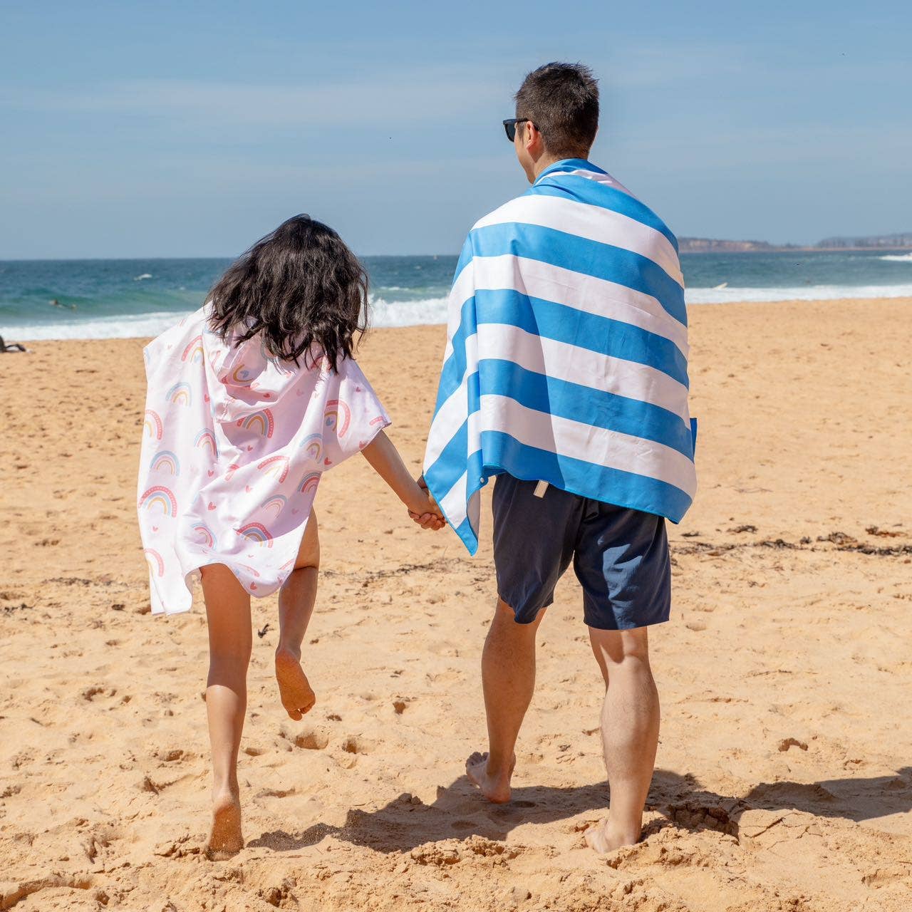 LESIMO - Wholesale Hooded Towel - Kids & Baby - Sand Free Kids Hooded Towel - Rainbow5