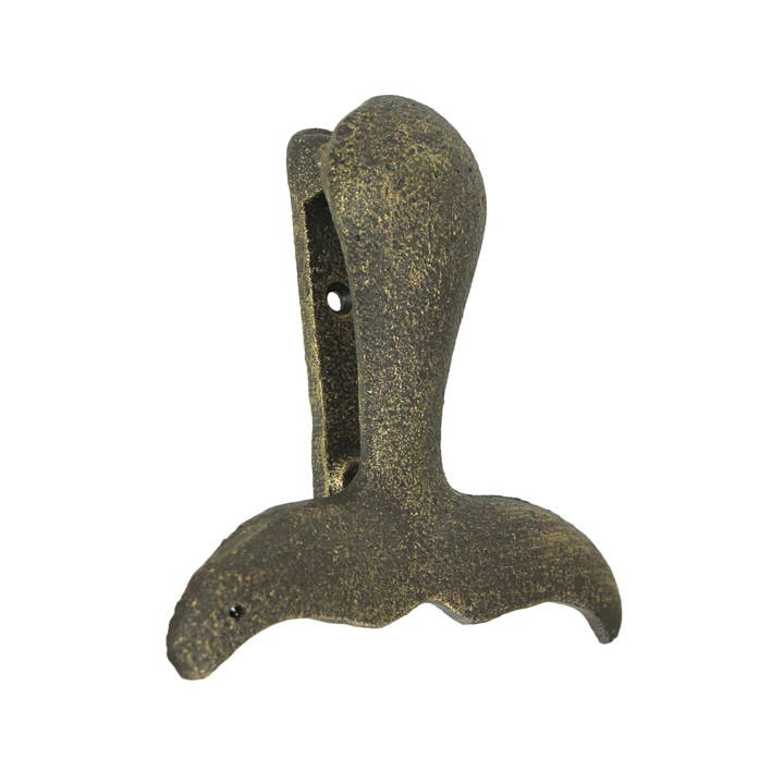 Zeckos – wholesale Knob/pull – Cast Iron Whale Tail Door Knocker - Bronze