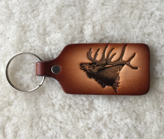 Lindy Leather - Wholesale Keychain - Unisex - Handmade Leather Wildlife Keychain - Hunting Fishing19