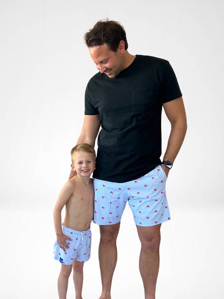 Captain and Cub - Wholesale Swim Shorts - Kids - Baby Boy USA Swim Trunks2