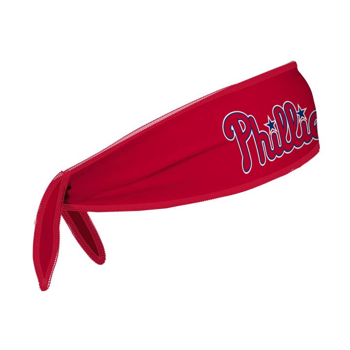 Phillies Reversible Tie Back Cooling Headband: Wordmark / Alt Wordmark for wholesale by Vertical Athletics