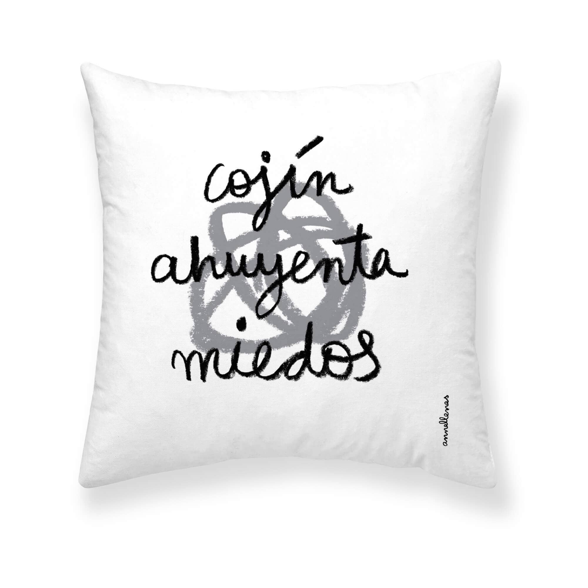 SG HOGAR - Wholesale Throw Pillow Cover - 100% Cotton Cushion Cover 50X50 Cm Miedos In Spanish1