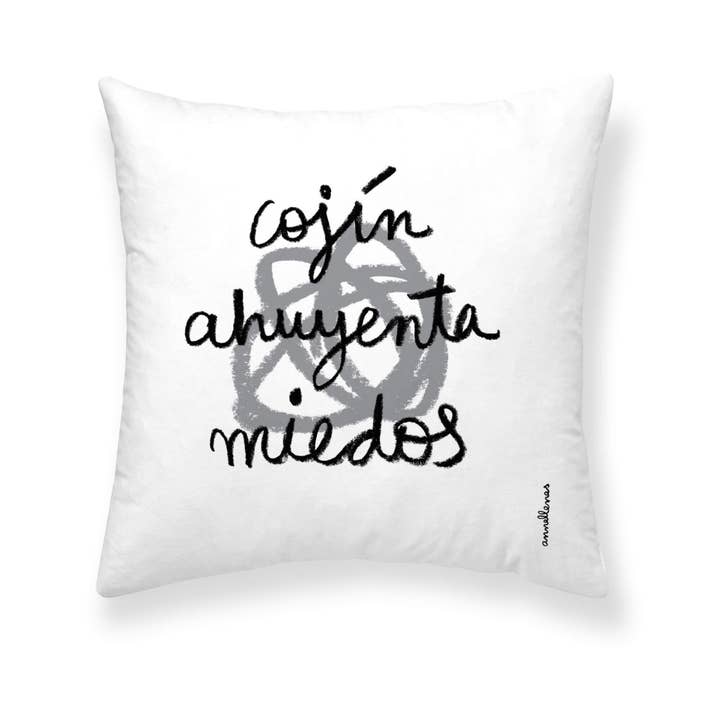 SG HOGAR - Wholesale Throw Pillow Cover - 100% Cotton Cushion Cover 50X50 Cm Miedos In Spanish1