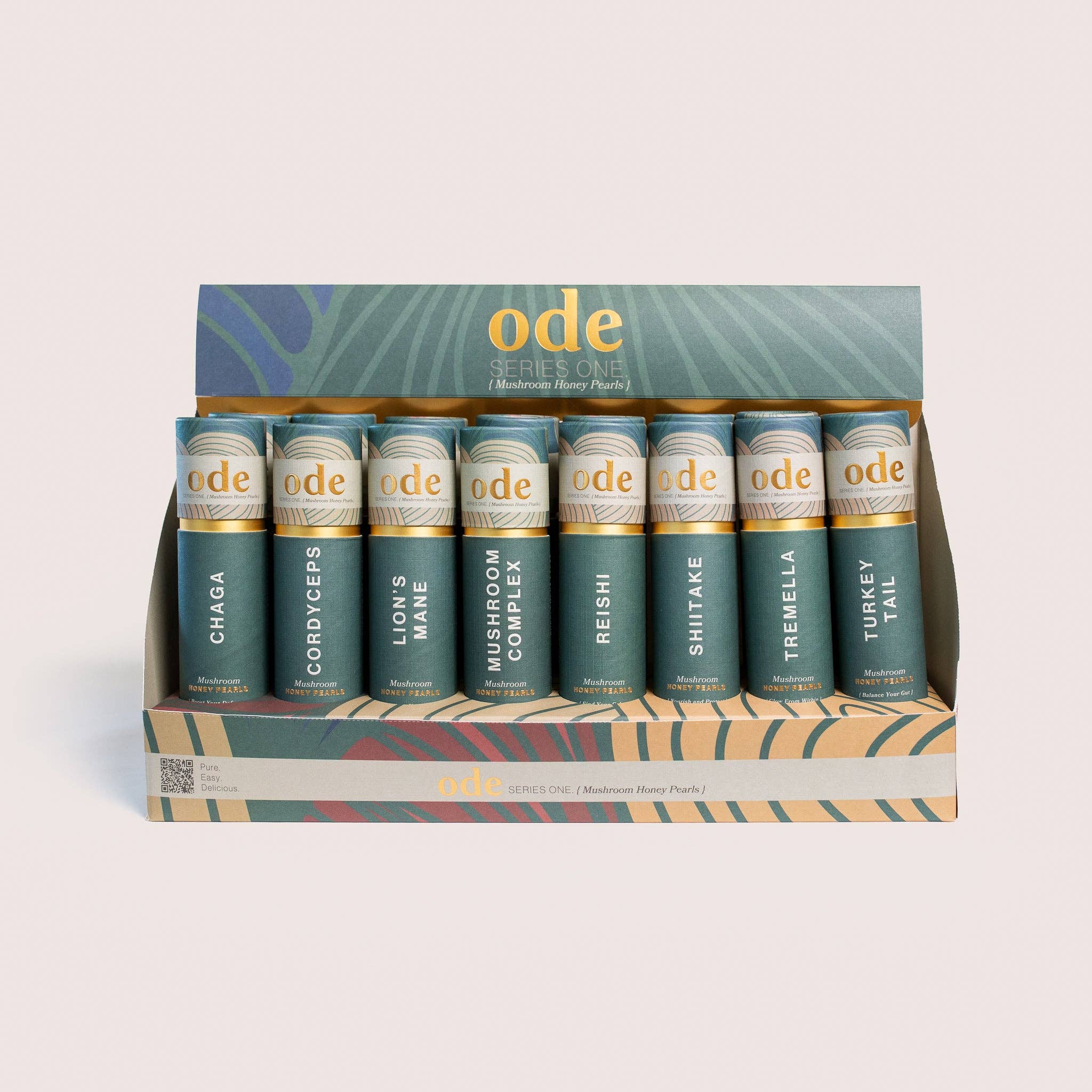 Ode Health - Wholesale Oral Supplement/Vitamin - MUSHROOM HONEY PEARL MIXED BOX (16 Tubes)0