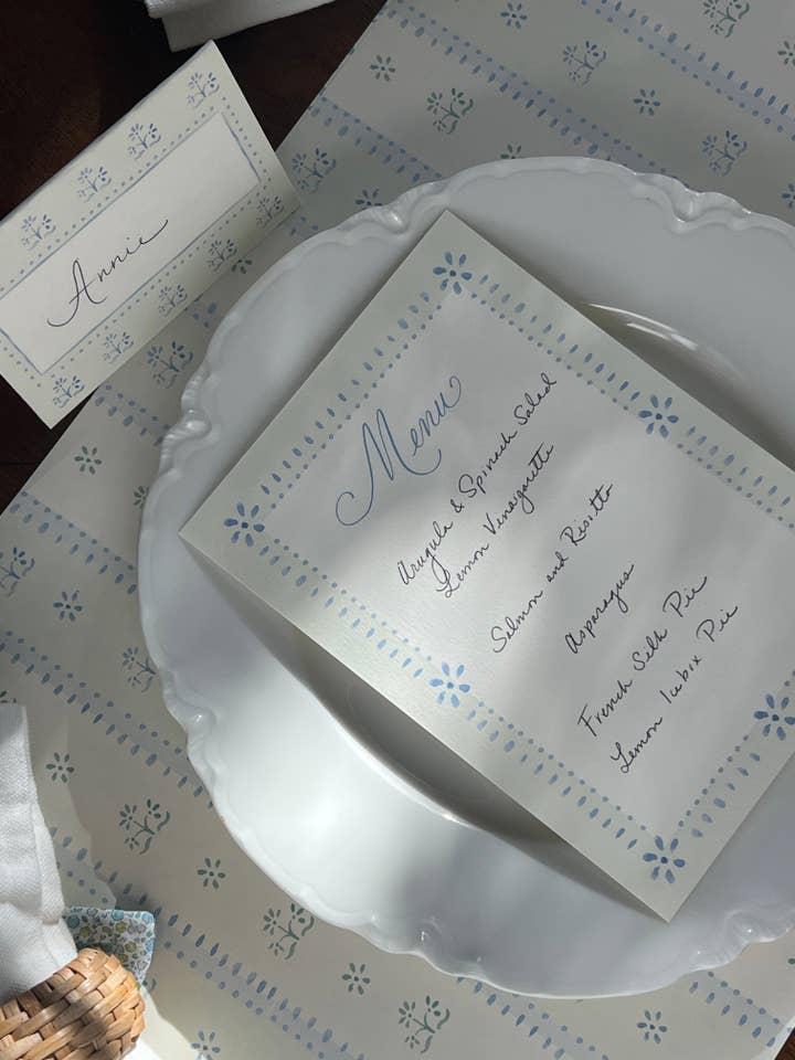 Paper Placemats for wholesale by Sarah Writes In Ink