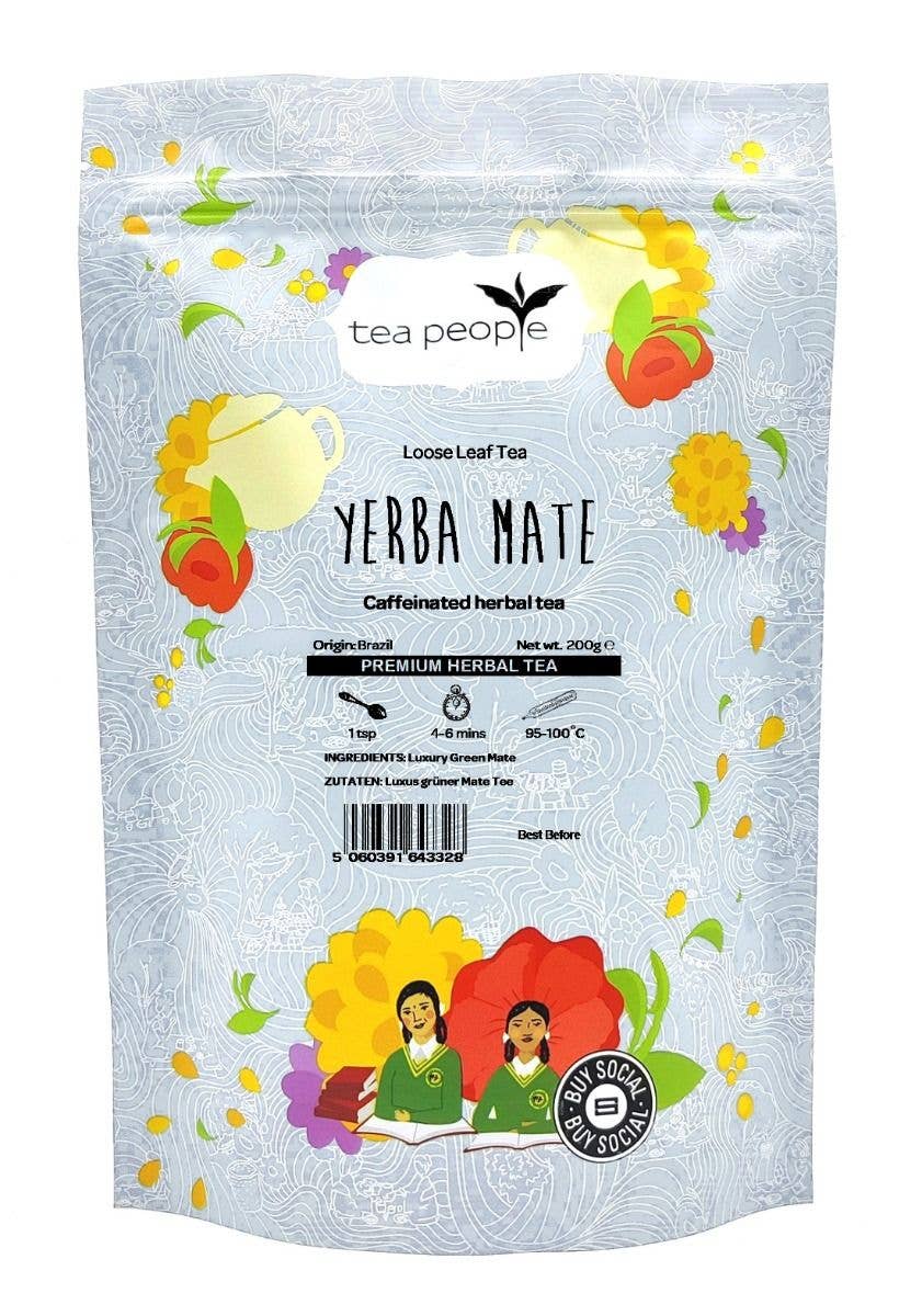 Tea People - Vente Thés santé/détox - Yerba Mate biologique - Sachet de recharge de 200 g