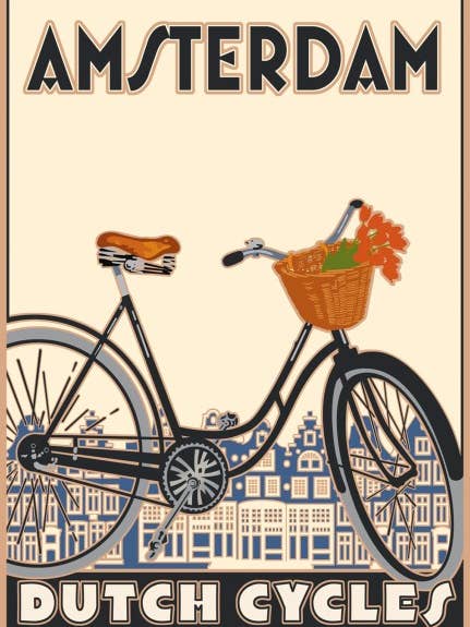 Amsterdam bagagelabel voor wholesale door Linnea Design