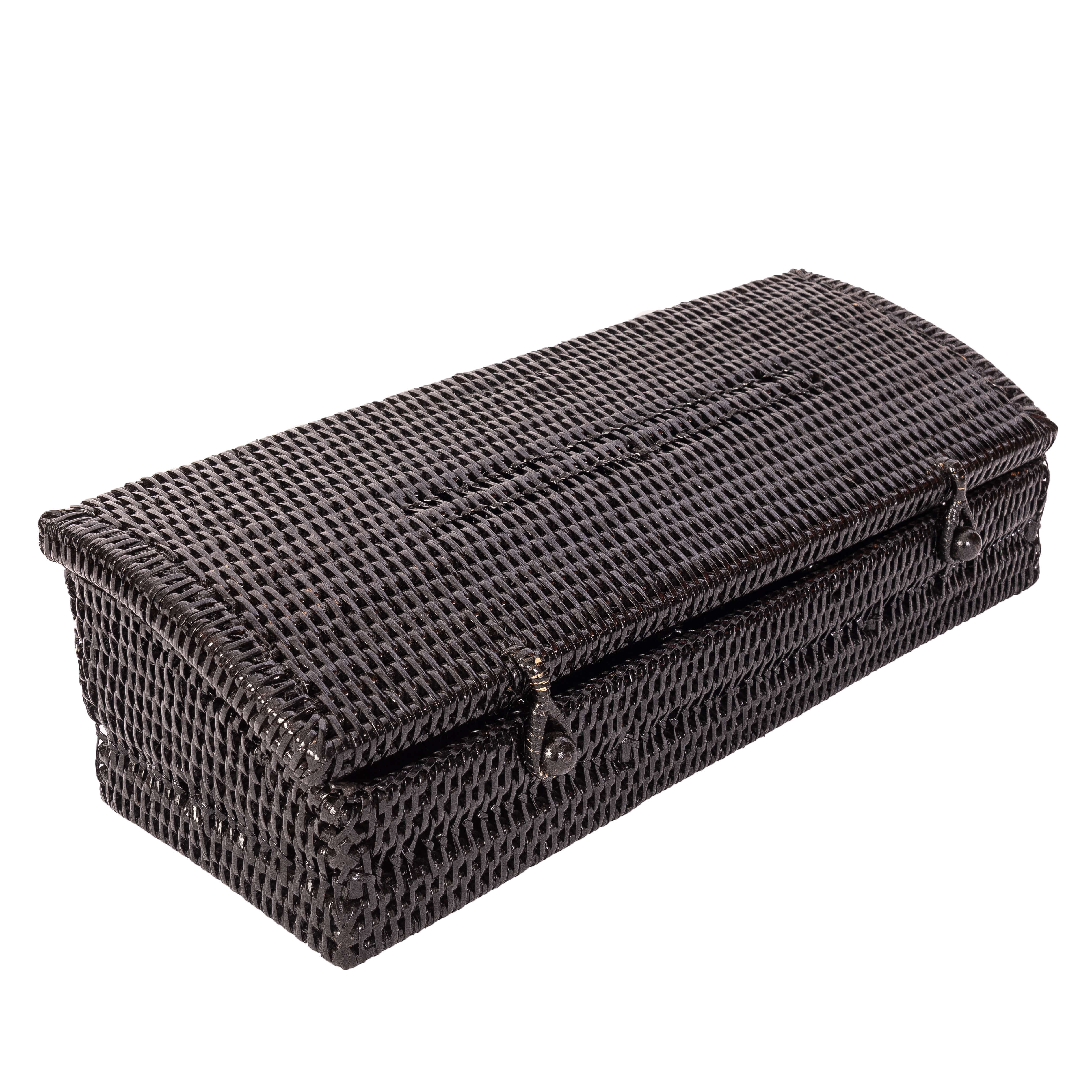 Artifacts Trading Company - Wholesale Kitchen Storage/Organizer - Rattan 5-Section Tea Box with Lid – Tea Organizer1
