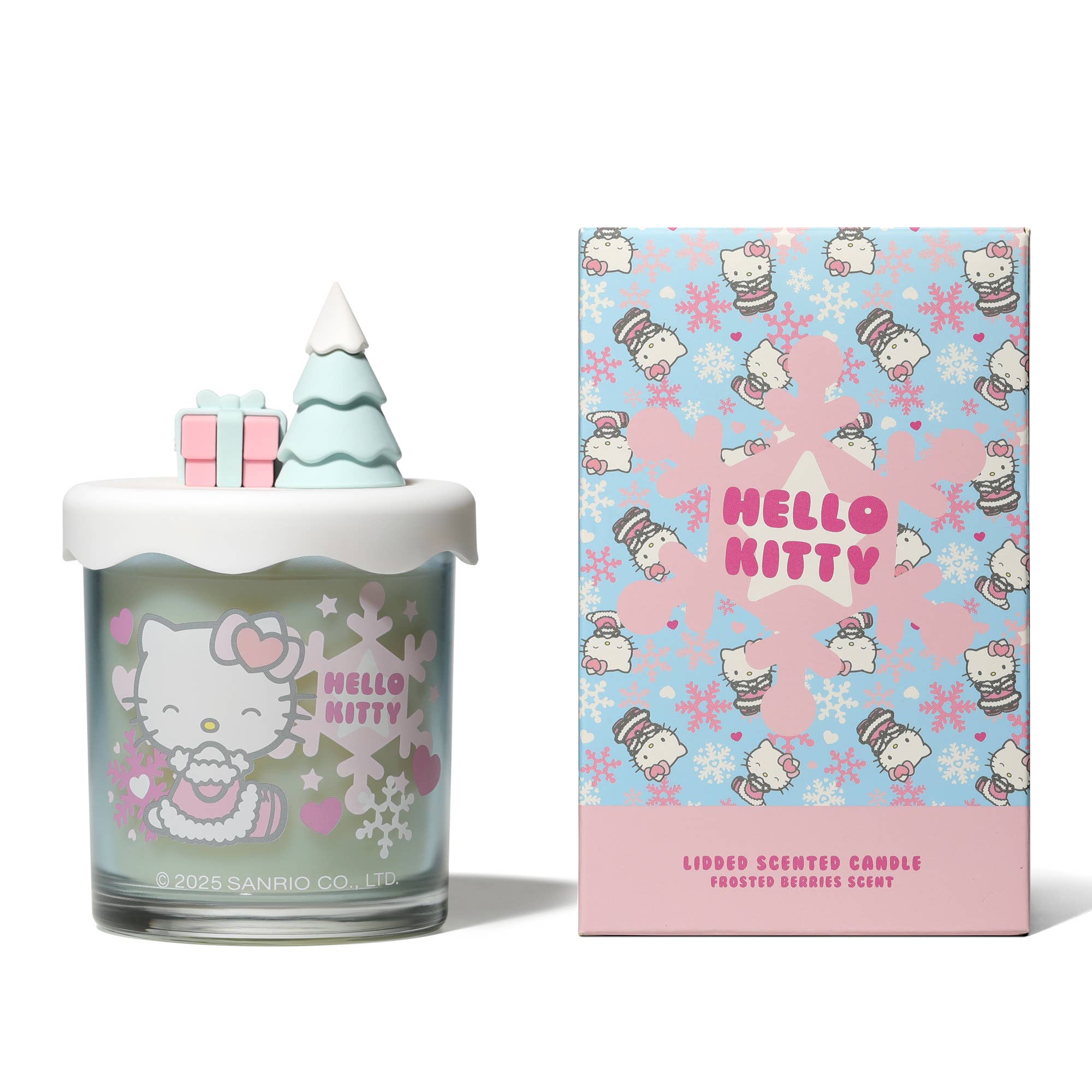 Blue Hello Kitty Seasons, Frosted Berries Scented Candle, 3D Lid for wholesale on Faire0