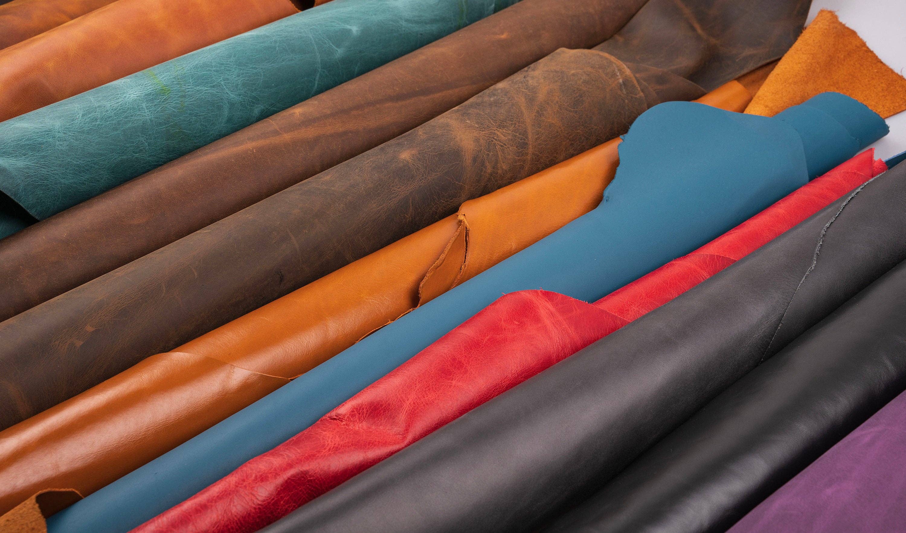 Lupinny Leather - Wholesale Craft Supplies - FULL GRAIN Oil Tanned GENUINE Leather Parts, Pieces, Sheets5