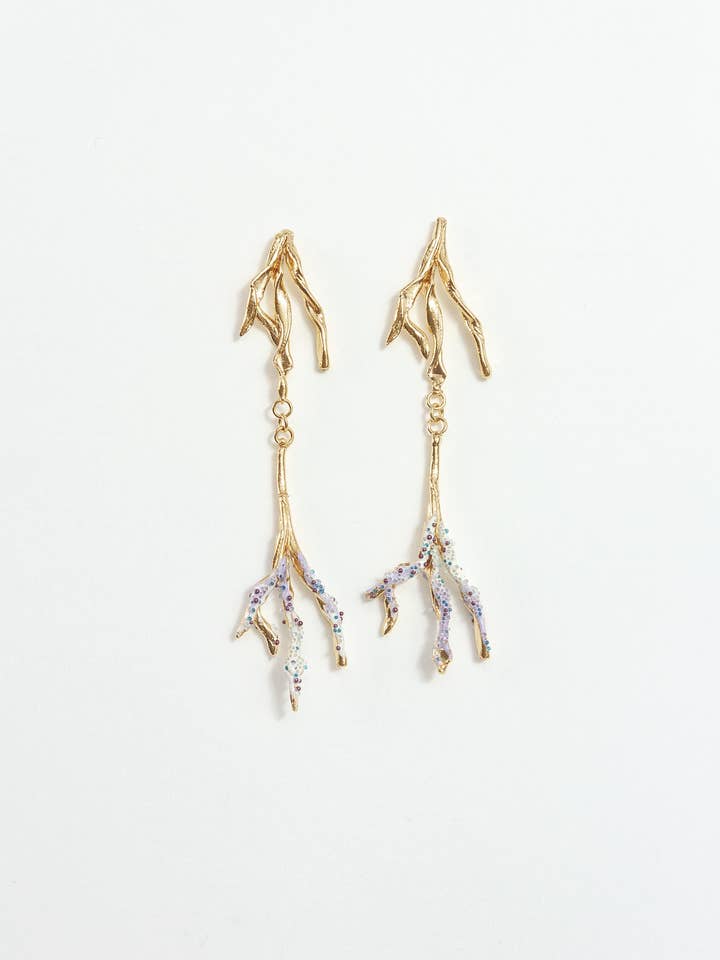Root Dangle Earrings for wholesale by Câpâ