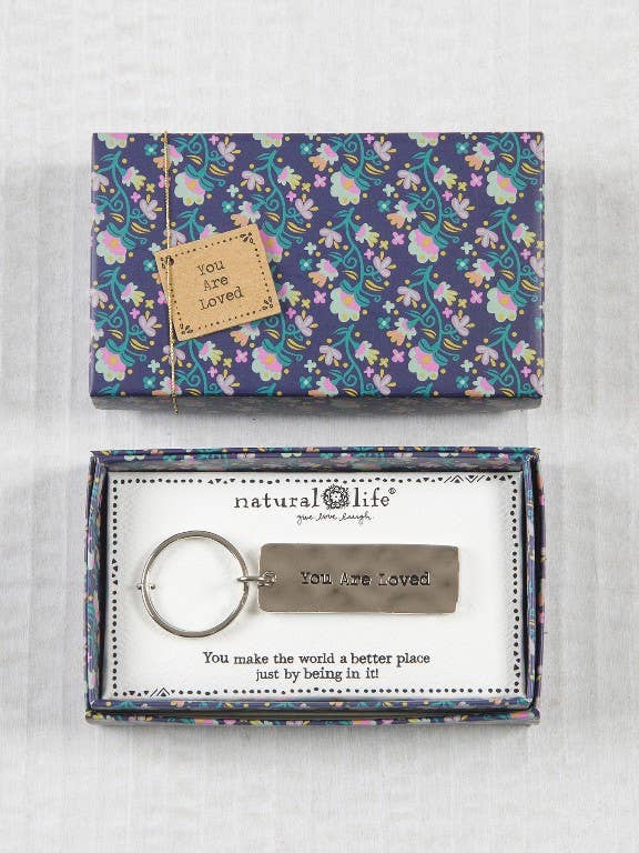 Boxed Key Chain You Are Loved for wholesale by Care & Share Giftware