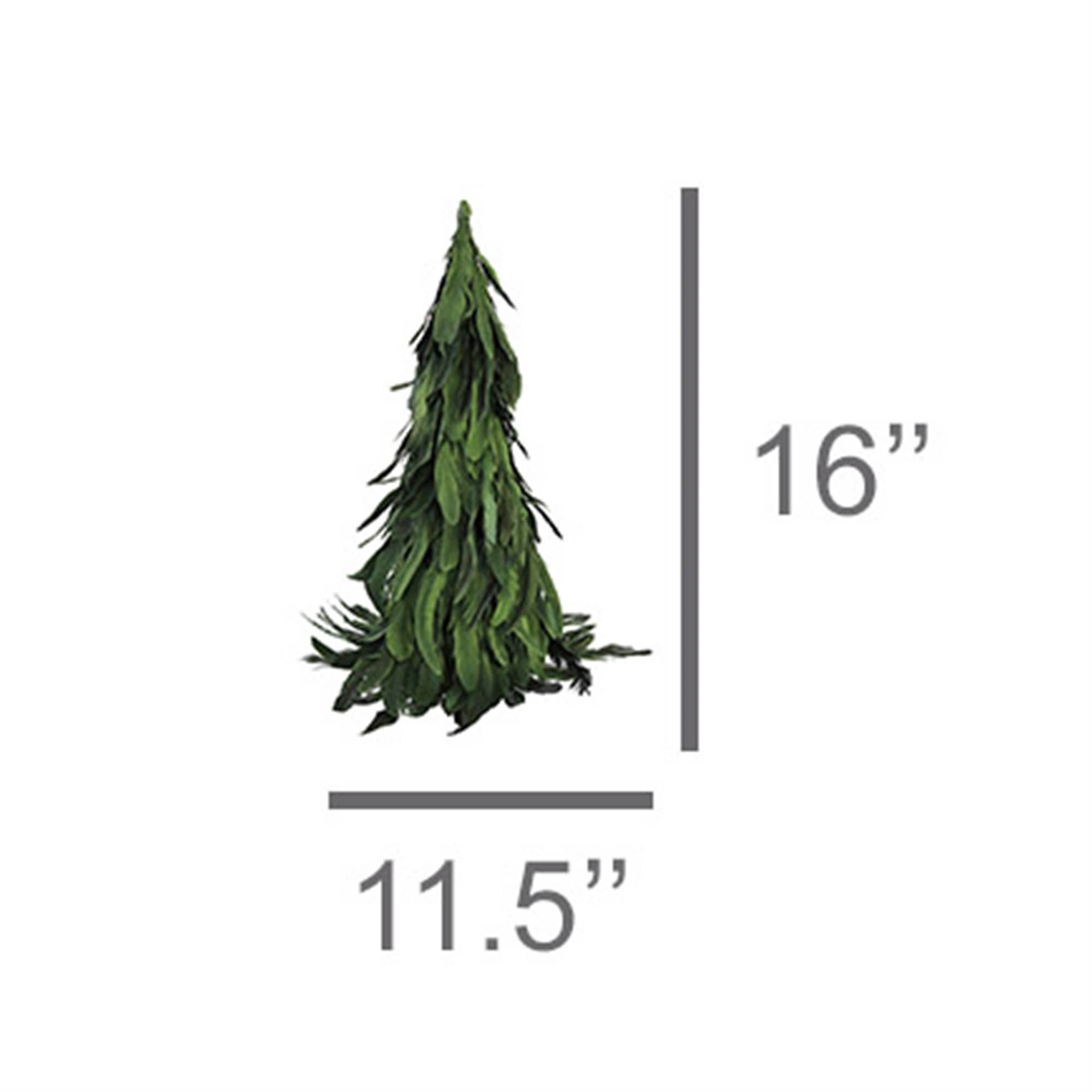 HomArt - Vente Décoration de Noël - Arbre à plumes - Sm - Lustre Vert1