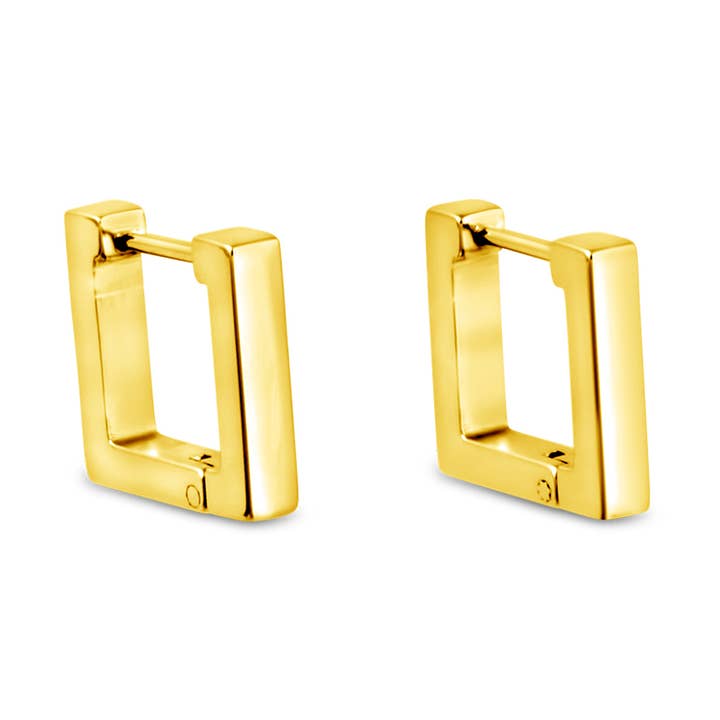Mi Tesoro - Fyrkantiga Hoop-örhängen Guld för wholesale av Mi Tesoro Jewelry, by Dune Jewelry & Co.