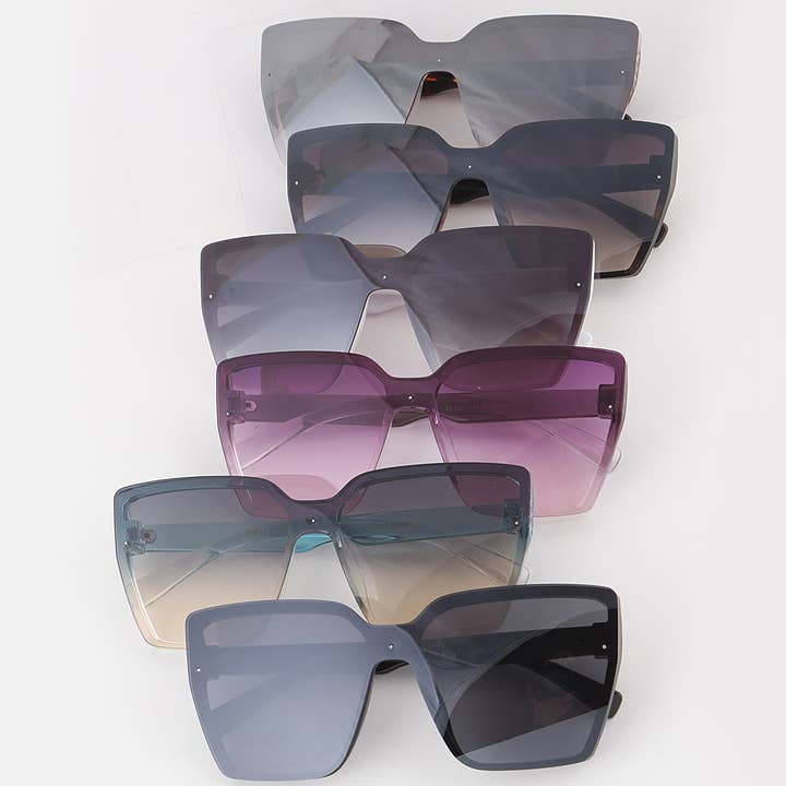 Exposed Lens Cat Eye Sunglasses for wholesale by 3AM BY H&D ACCESSORIES