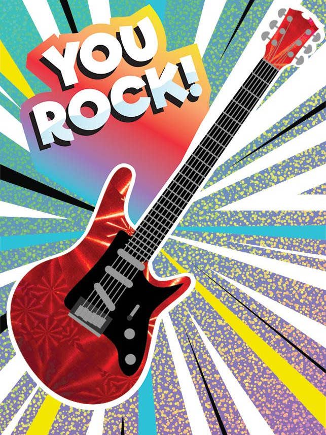 Guitar Foil Card for wholesale by Paper House Productions