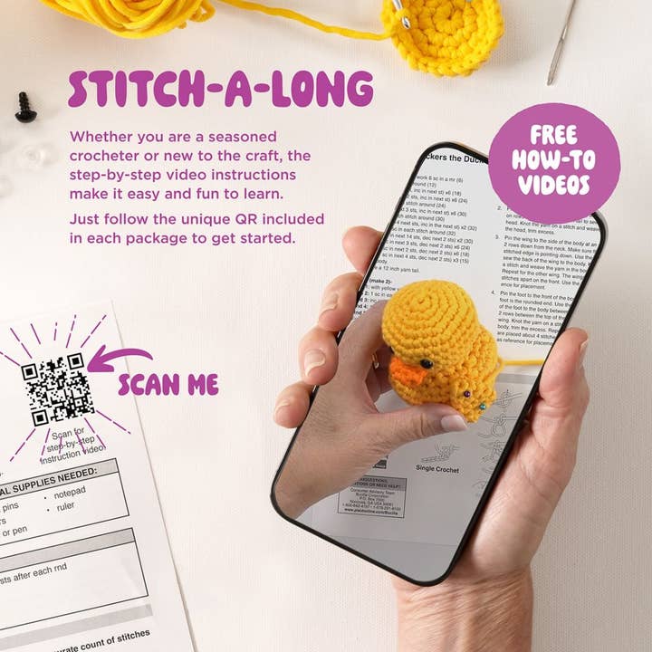 Plaid Crafts - Wholesale Knitting/Crochet Supplies - Bucilla Amigurumi Crochet Kit - Dan the Dino