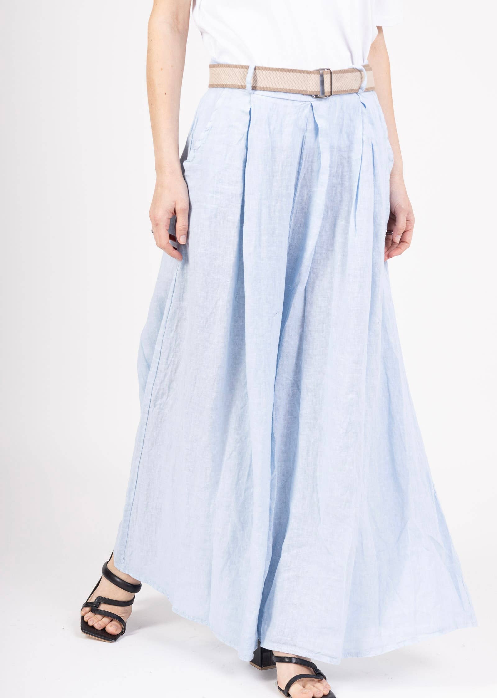 LINEN & COTTON HOUSE - Wholesale Pants - Women's - 22503 100% LINEN TROUSERS WITH BELT AND POCKETS25