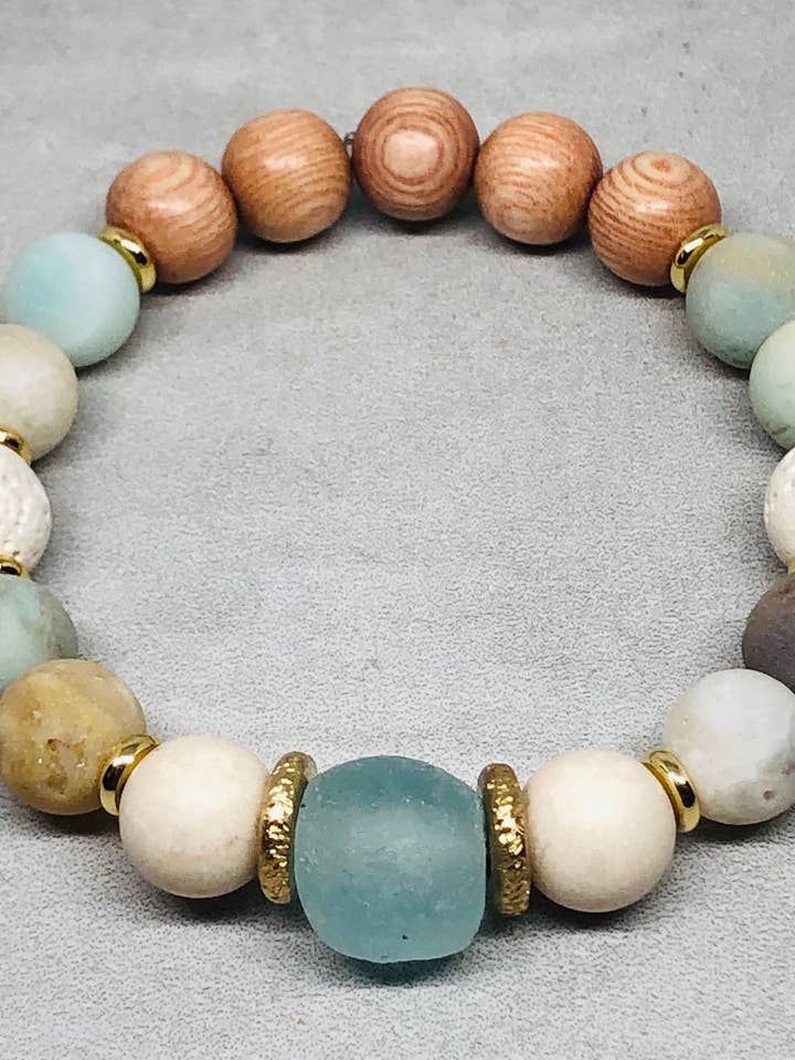 Touch of Amazonite Signature armband voor wholesale door Inspiration Beads