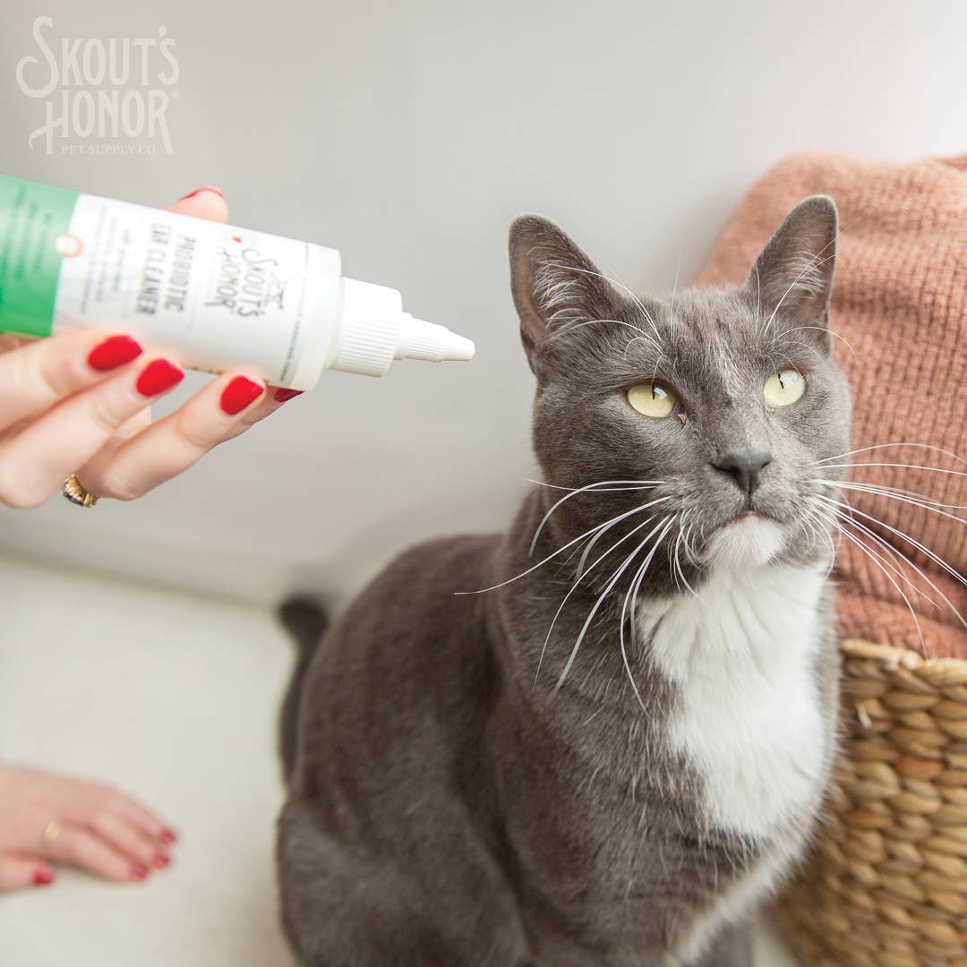 Pet Palette Distribution - Wholesale Pet Cleaning Supplies - Skout's Honor Cat Probiotic Ear Cleaner 4oz4