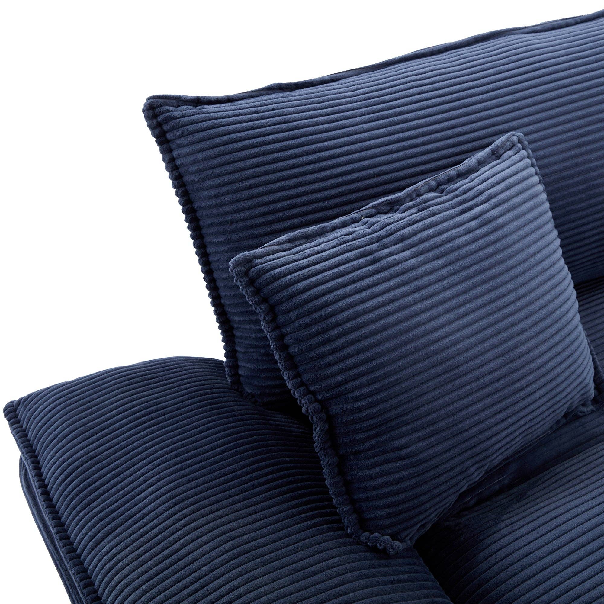 BlakOutlet - Wholesale Sofa - Corduroy Sofa Sleeper Couch Loveseat Sofa with Pillows9